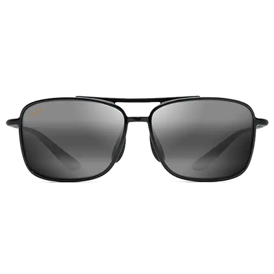"KAUPO GAP 437-02 GLOSS BLACK_GREY (Maui Jim Brand) - Click here to View more details about this Product